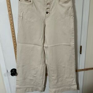 a.n.a High-Rise Wide Leg Pants in Cream